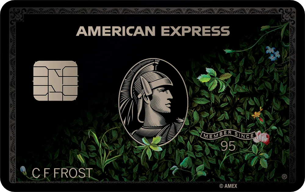 American Express Black Flora Metal Card India - MetaCards