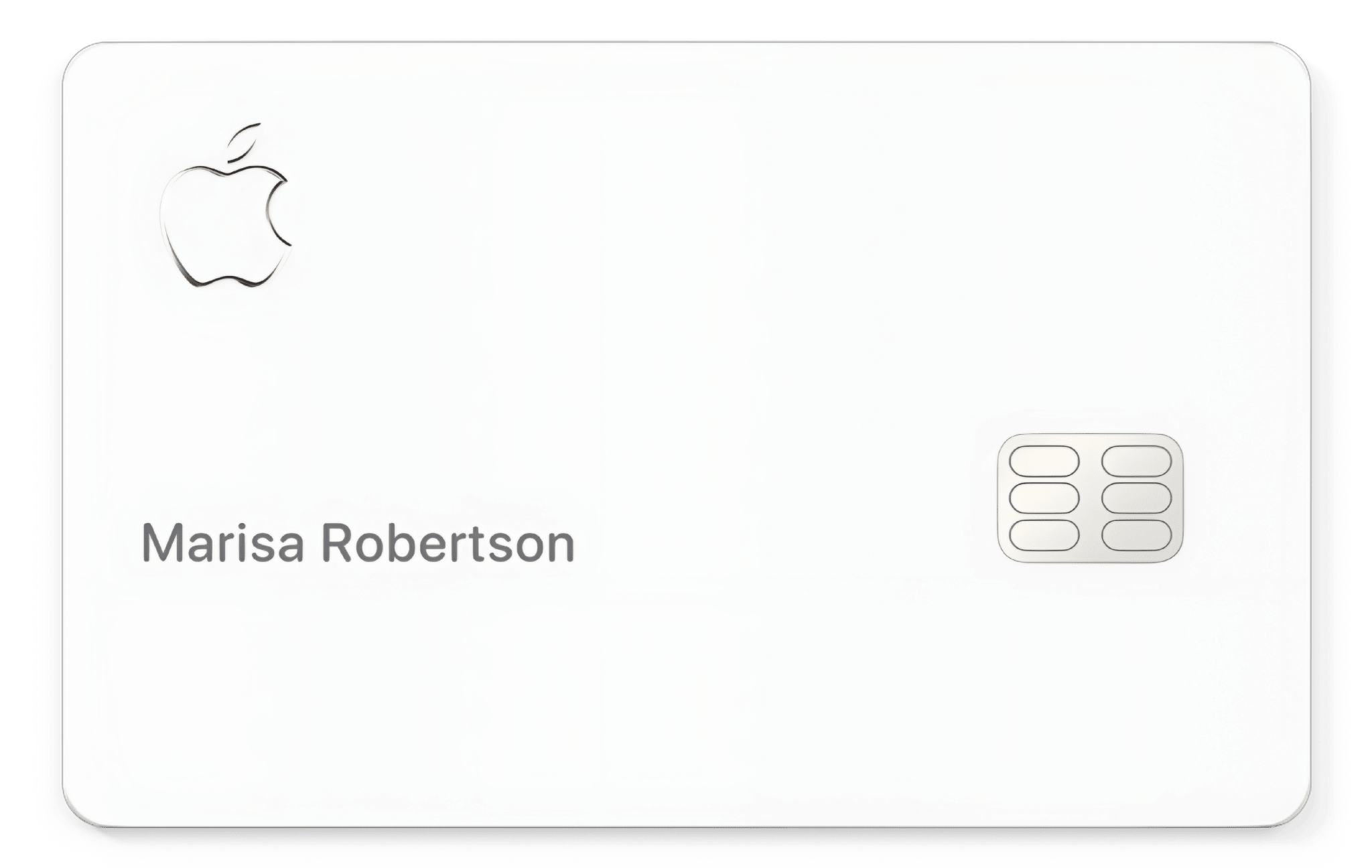 Apple Metal Card White Stainless Steel India - MetaCards