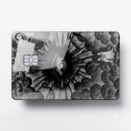Celestial Eye luxury metal card with ornate engraved artwork in glossy black finish