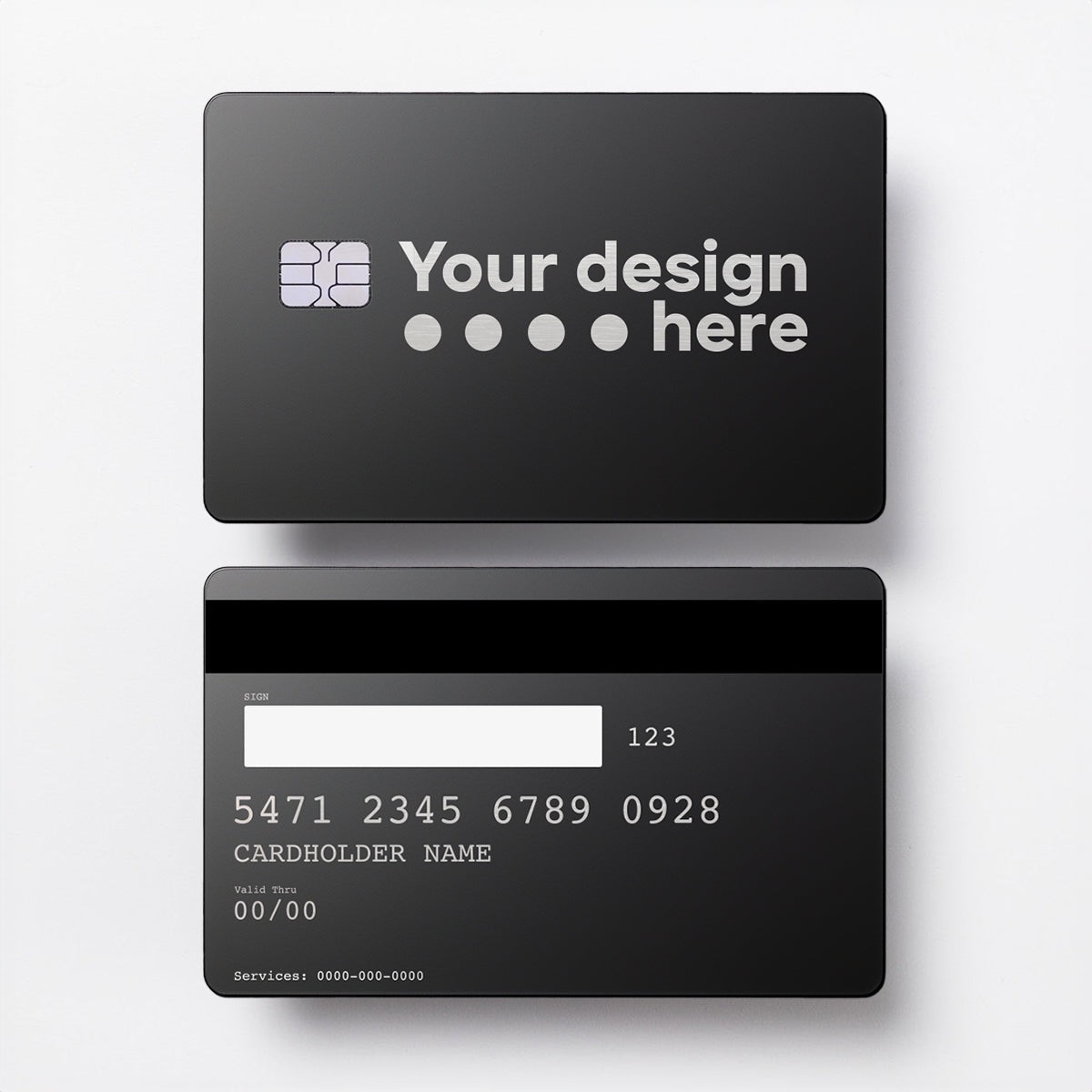 Personalized metal card with name engraving India