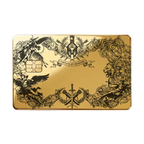 Dragon Emblem luxury metal card with ornate dragon artwork in glossy gold finish