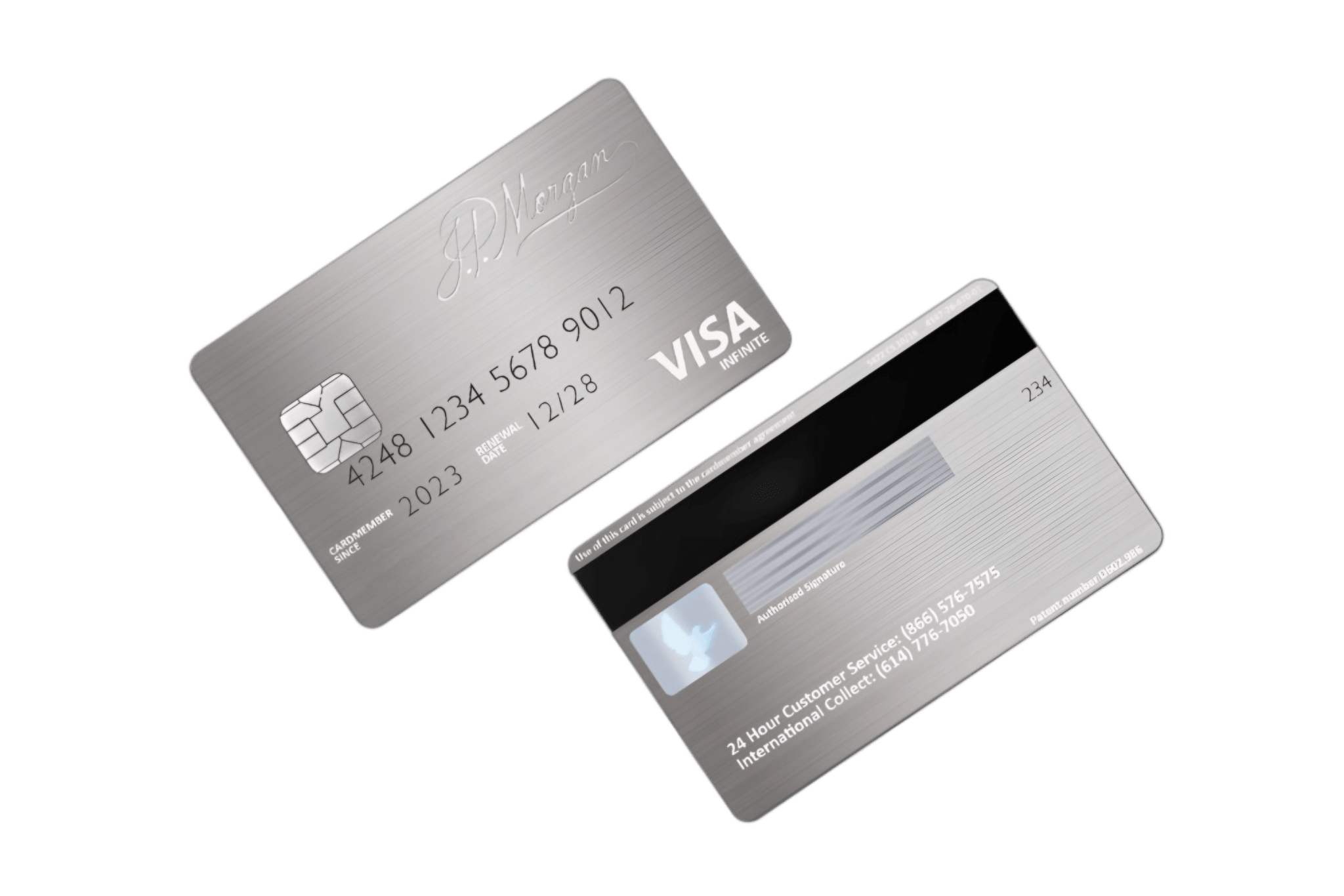 J P Morgan metal card custom engraved India - MetaCards