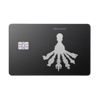 Master Yourself luxury metal card featuring a silhouette with multiple shadows in matte black and silver finish