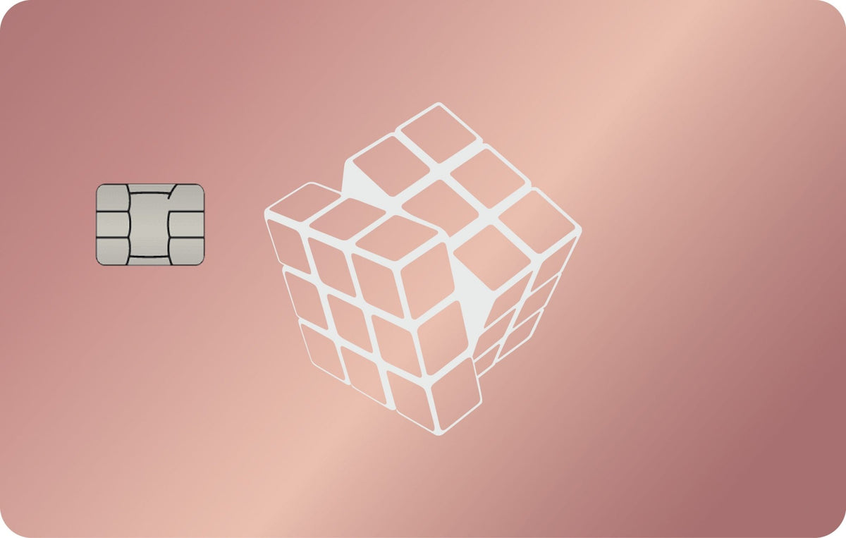 Cube metal card, engraved stainless steel by Metacards (view 4 of 7)