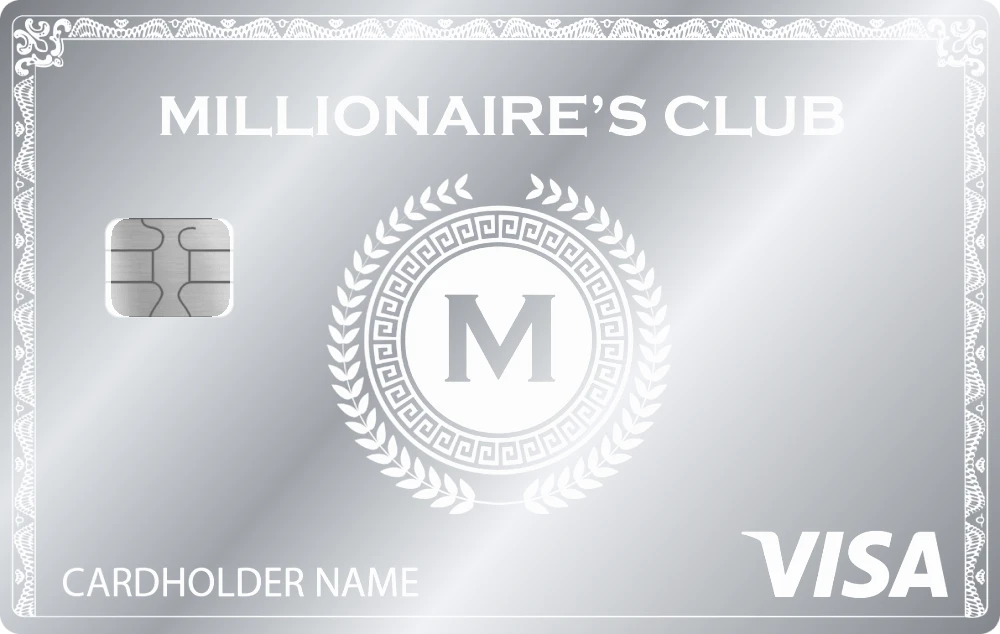 Millionaire's Club metal card in Glossy Silver