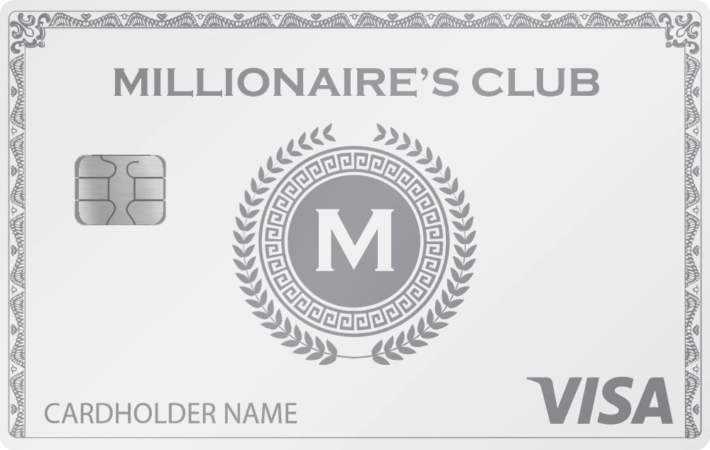Millionaire's Club metal card in White